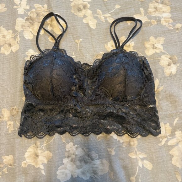 Abercrombie & Fitch Grey Lace Bralette - NWOT - Picture 5 of 7